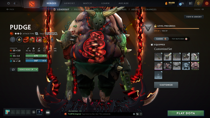 Legend V | Behavior Score: 10763 | 2 Arcanas: Pudge & Lina | 3 Personas: AM, CM, PA | Many Immortals Inside | Stacked Account | Trophy Level: 65 | Mainpool | Full Access
