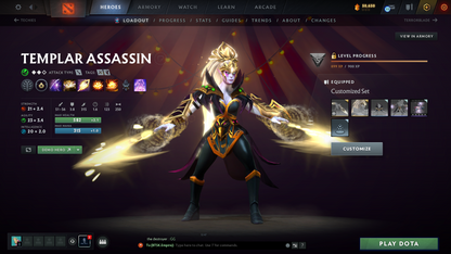 Legend V | Behavior Score: 10763 | 2 Arcanas: Pudge & Lina | 3 Personas: AM, CM, PA | Many Immortals Inside | Stacked Account | Trophy Level: 65 | Mainpool | Full Access