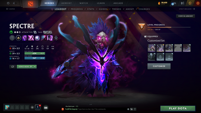 Legend V | Behavior Score: 10763 | 2 Arcanas: Pudge & Lina | 3 Personas: AM, CM, PA | Many Immortals Inside | Stacked Account | Trophy Level: 65 | Mainpool | Full Access