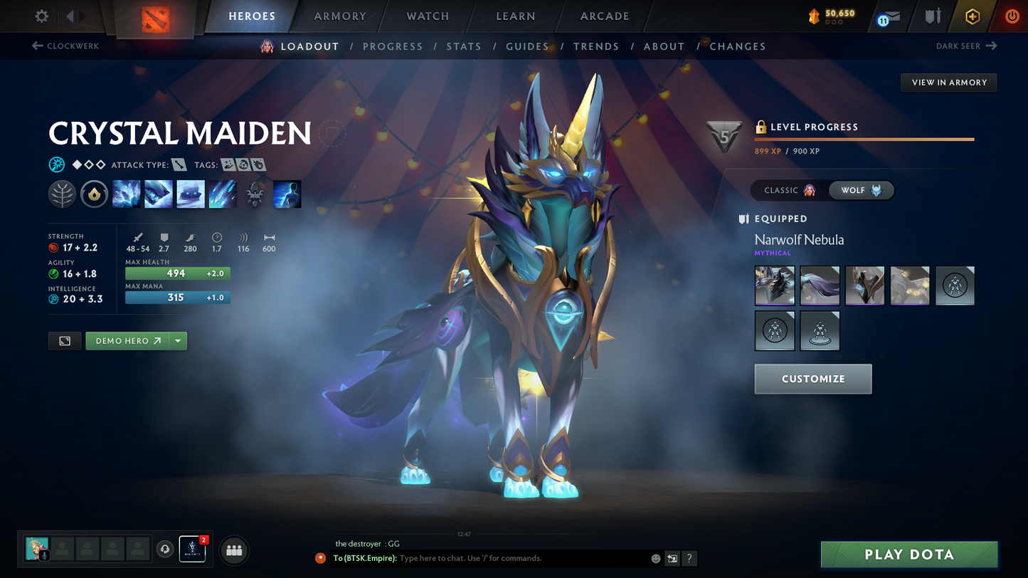 Legend V | Behavior Score: 10763 | 2 Arcanas: Pudge & Lina | 3 Personas: AM, CM, PA | Many Immortals Inside | Stacked Account | Trophy Level: 65 | Mainpool | Full Access