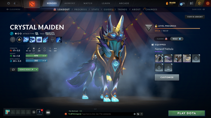 Legend V | Behavior Score: 10763 | 2 Arcanas: Pudge & Lina | 3 Personas: AM, CM, PA | Many Immortals Inside | Stacked Account | Trophy Level: 65 | Mainpool | Full Access