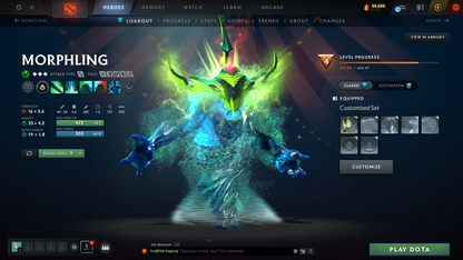 Legend V | Behavior Score: 10763 | 2 Arcanas: Pudge & Lina | 3 Personas: AM, CM, PA | Many Immortals Inside | Stacked Account | Trophy Level: 65 | Mainpool | Full Access