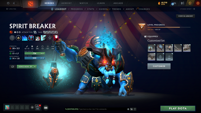 Archon III | Behavior Score: 11212 | 4 Arcanas: Pudge, LC, SF, MK | AM Persona | Many Immortals | Tinker Legendary Set | Mainpool | Trophy Level 44 | Full Access | Quick Que | Stacked Account