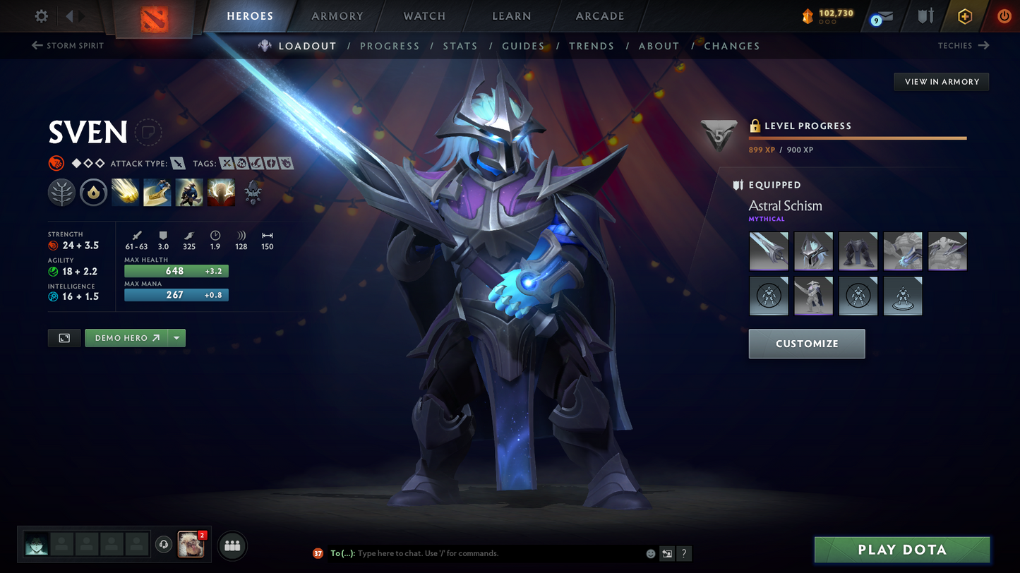 Divine I | Behavior Score: 11537 | 3 Arcanas: Pudge, Mk, PA (LVL 3) | 2 Personas: Pudge, AM | Insane Caches Inside | Many Immortals | Trophy Level: 88 | Mainpool | Full Access | Very Stacked Account