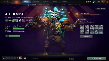 Divine I | Behavior Score: 11537 | 3 Arcanas: Pudge, Mk, PA (LVL 3) | 2 Personas: Pudge, AM | Insane Caches Inside | Many Immortals | Trophy Level: 88 | Mainpool | Full Access | Very Stacked Account