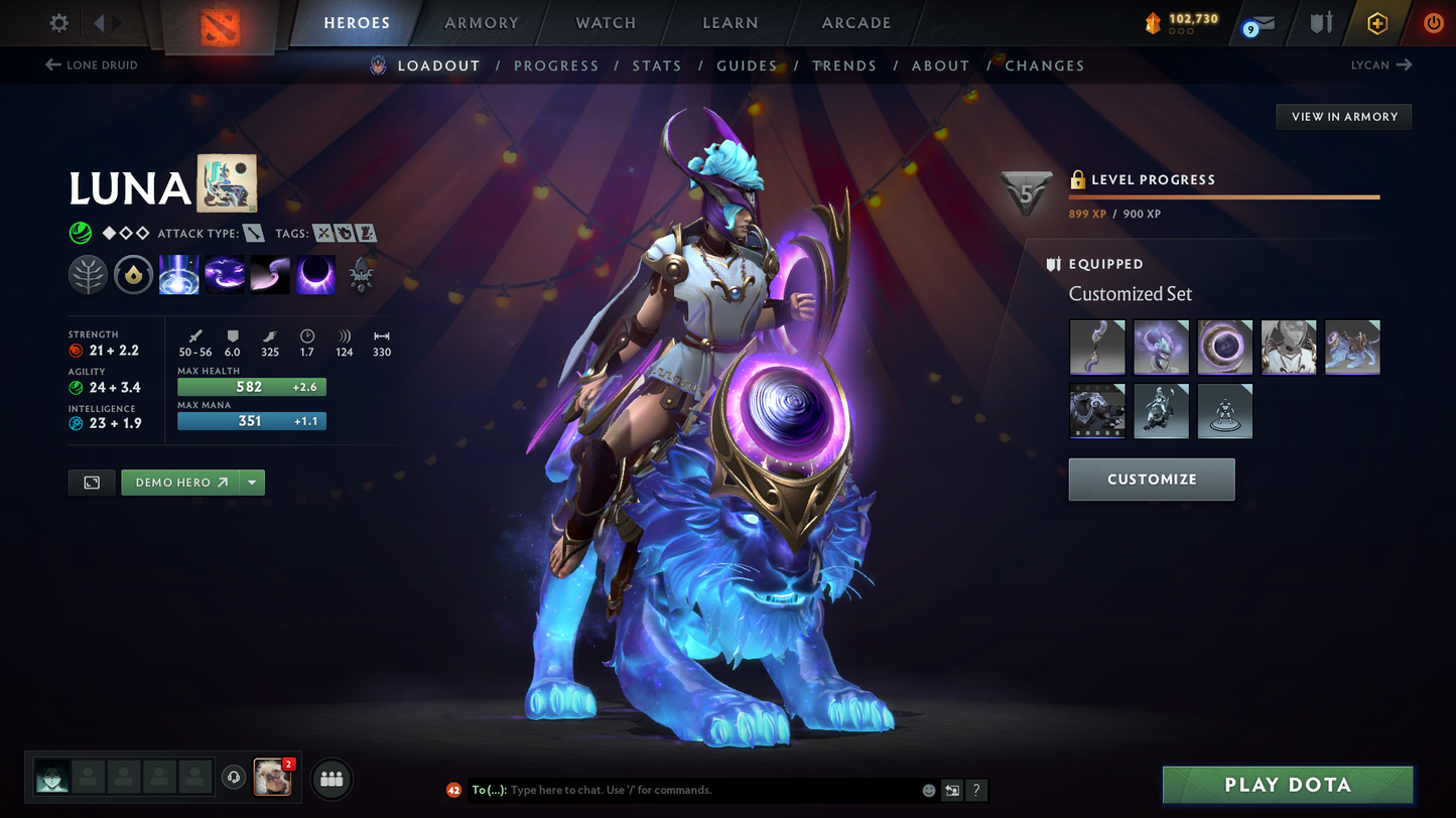 Divine I | Behavior Score: 11537 | 3 Arcanas: Pudge, Mk, PA (LVL 3) | 2 Personas: Pudge, AM | Insane Caches Inside | Many Immortals | Trophy Level: 88 | Mainpool | Full Access | Very Stacked Account