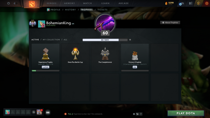 Ancient II | Behavior Score: 10552 | 2 Arcanas: Sf, Pa | Antimage Persona | Many Immortals Inside | Trophy Level: 60 | Mainpool Account | Full Access | Quick Que