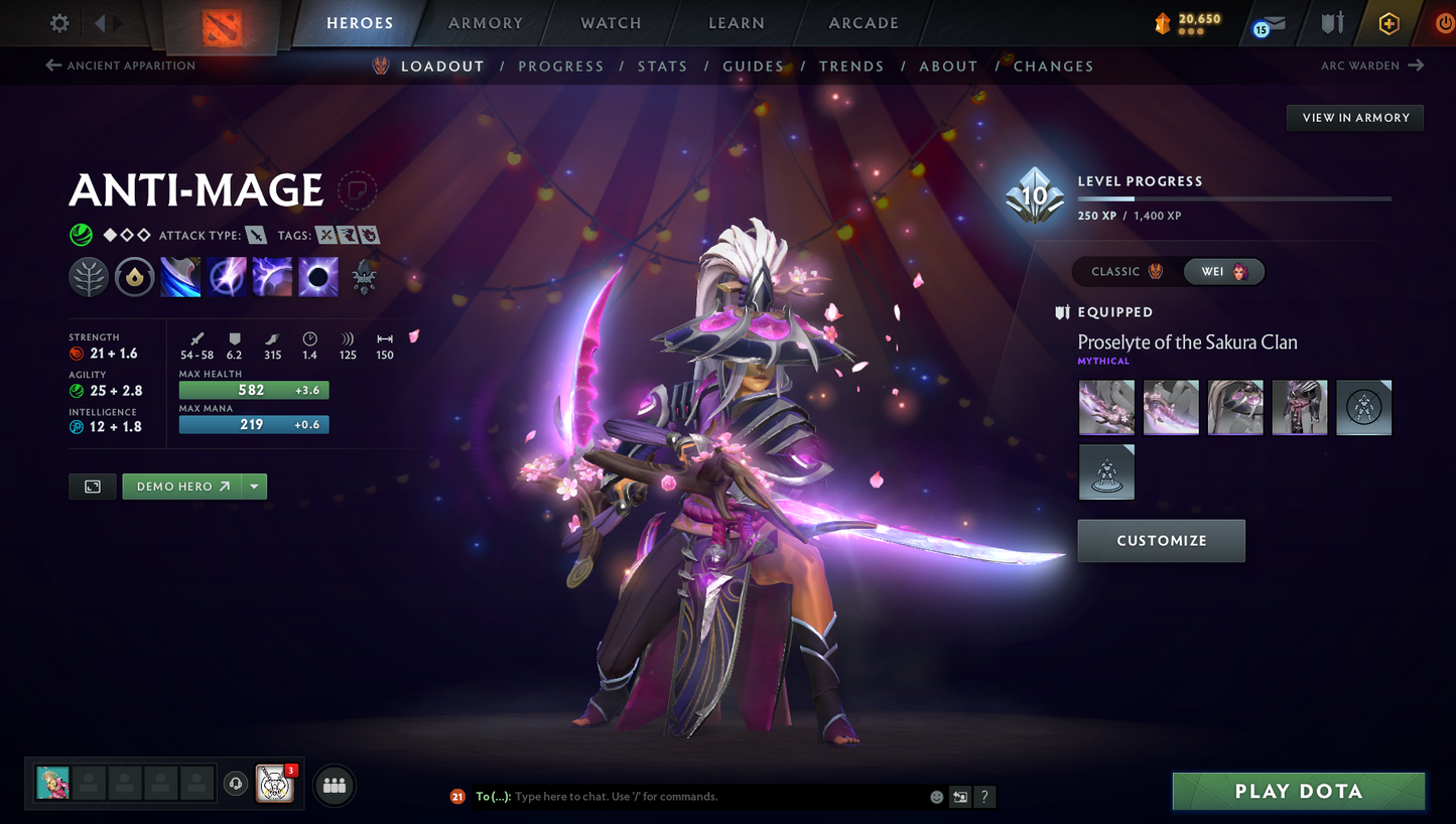 Legend II | Behavior Score: 11762 | Incomplete TI11 | 4 Arcanas: LC, 2x SF, TB | 7 Personas: CM, Pudge, Invo, Mirana, PA, AM, Primal | 56 Immortals | Stacked Account | Many Items | Mainpool | Trophy Level 80 | Full Access | Dota Plus Subscription Included