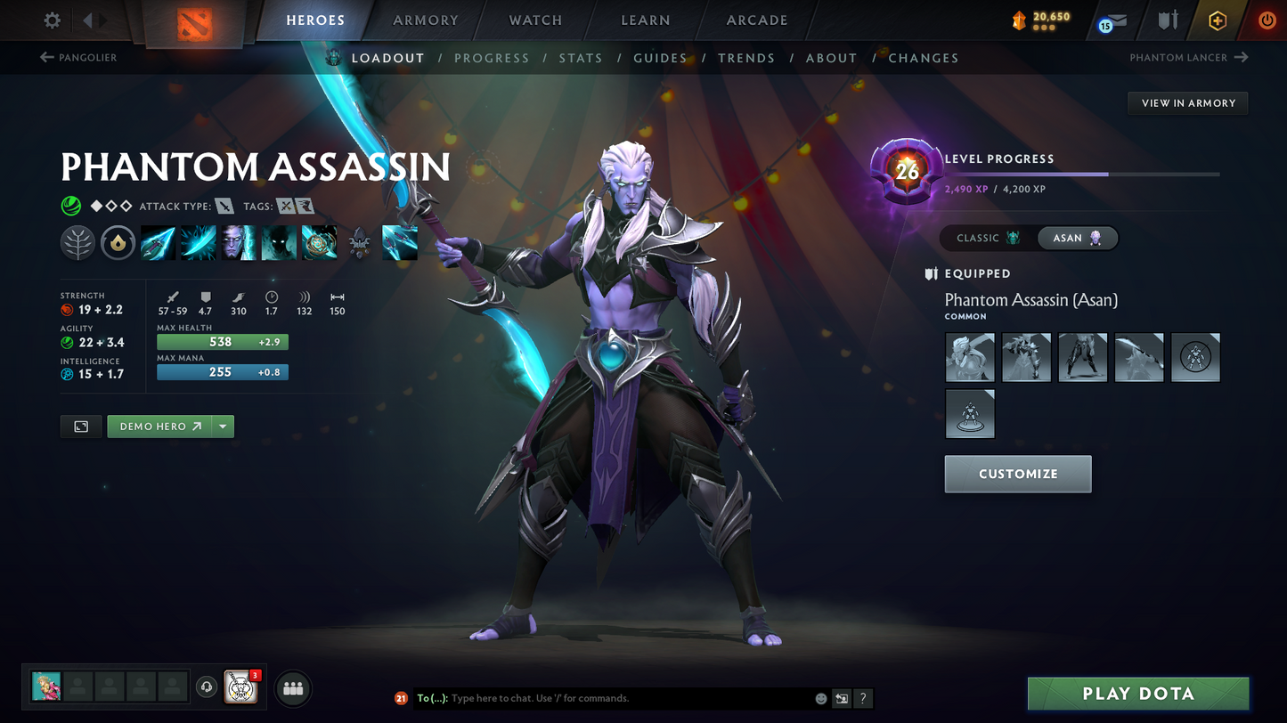 Legend II | Behavior Score: 11762 | Incomplete TI11 | 4 Arcanas: LC, 2x SF, TB | 7 Personas: CM, Pudge, Invo, Mirana, PA, AM, Primal | 56 Immortals | Stacked Account | Many Items | Mainpool | Trophy Level 80 | Full Access | Dota Plus Subscription Included