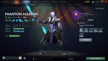 Legend II | Behavior Score: 11762 | Incomplete TI11 | 4 Arcanas: LC, 2x SF, TB | 7 Personas: CM, Pudge, Invo, Mirana, PA, AM, Primal | 56 Immortals | Stacked Account | Many Items | Mainpool | Trophy Level 80 | Full Access | Dota Plus Subscription Included