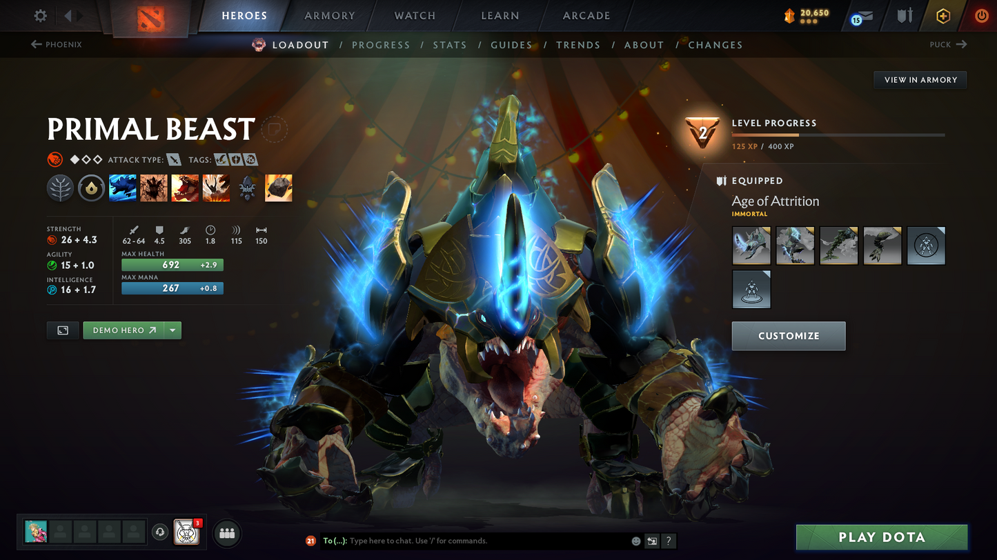 Legend II | Behavior Score: 11762 | Incomplete TI11 | 4 Arcanas: LC, 2x SF, TB | 7 Personas: CM, Pudge, Invo, Mirana, PA, AM, Primal | 56 Immortals | Stacked Account | Many Items | Mainpool | Trophy Level 80 | Full Access | Dota Plus Subscription Included