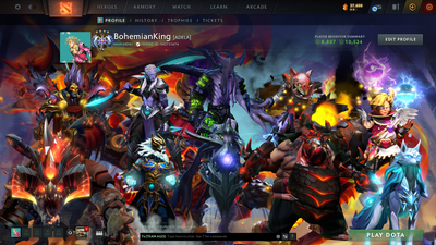 TI 11 | Arcanas: Void, Razor, Pudge, Zeus, Techies | Personas: Invo, Am, Pa, Cm, Primal | Insane Amount Of Caches Inside | Expensive Caches | Immortals Inside | Mainpool Account | Trophy Level 68 | Very Stacked Account