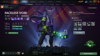 TI 11 | Arcanas: Void, Razor, Pudge, Zeus, Techies | Personas: Invo, Am, Pa, Cm, Primal | Insane Amount Of Caches Inside | Expensive Caches | Immortals Inside | Mainpool Account | Trophy Level 68 | Very Stacked Account