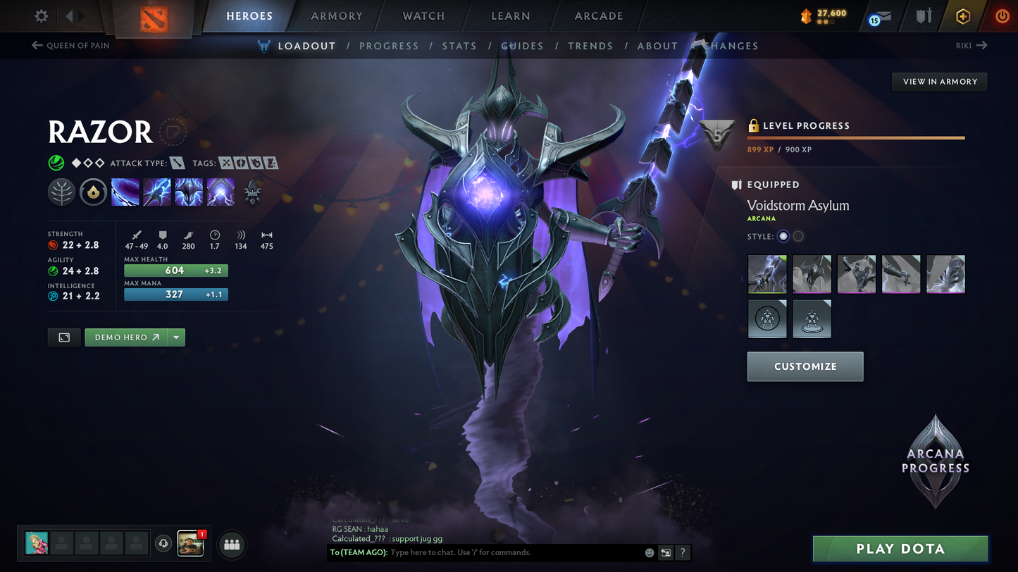TI 11 | Arcanas: Void, Razor, Pudge, Zeus, Techies | Personas: Invo, Am, Pa, Cm, Primal | Insane Amount Of Caches Inside | Expensive Caches | Immortals Inside | Mainpool Account | Trophy Level 68 | Very Stacked Account