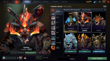TI 11 | Arcanas: Void, Razor, Pudge, Zeus, Techies | Personas: Invo, Am, Pa, Cm, Primal | Insane Amount Of Caches Inside | Expensive Caches | Immortals Inside | Mainpool Account | Trophy Level 68 | Very Stacked Account