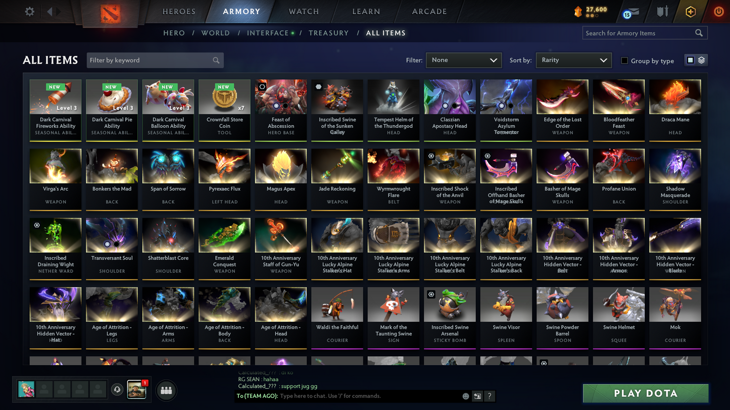 TI 11 | Arcanas: Void, Razor, Pudge, Zeus, Techies | Personas: Invo, Am, Pa, Cm, Primal | Insane Amount Of Caches Inside | Expensive Caches | Immortals Inside | Mainpool Account | Trophy Level 68 | Very Stacked Account
