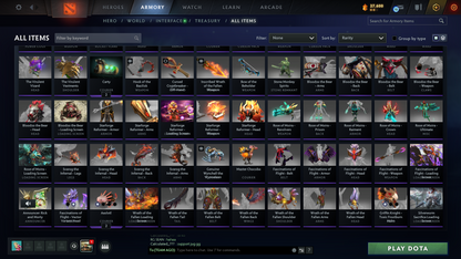 TI 11 | Arcanas: Void, Razor, Pudge, Zeus, Techies | Personas: Invo, Am, Pa, Cm, Primal | Insane Amount Of Caches Inside | Expensive Caches | Immortals Inside | Mainpool Account | Trophy Level 68 | Very Stacked Account