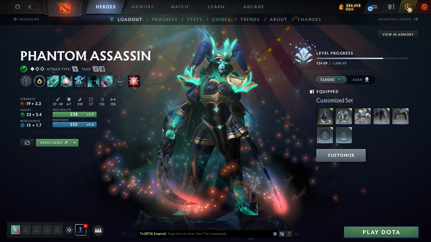 TI9 Incomplete | Arcanas: Sf, Pudge, Rubick, PA (Lvl 3) | Personas: Tiny Majesty of Colossus, PA, AM | Overgrown Empire Terrain | 54 Immortals | Fully Stacked Account | 11.9k Behavior Score | Mainpool | Fast Que