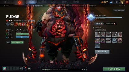 TI9 Incomplete | Arcanas: Sf, Pudge, Rubick, PA (Lvl 3) | Personas: Tiny Majesty of Colossus, PA, AM | Overgrown Empire Terrain | 54 Immortals | Fully Stacked Account | 11.9k Behavior Score | Mainpool | Fast Que