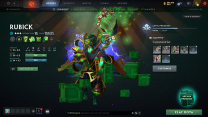 TI9 Incomplete | Arcanas: Sf, Pudge, Rubick, PA (Lvl 3) | Personas: Tiny Majesty of Colossus, PA, AM | Overgrown Empire Terrain | 54 Immortals | Fully Stacked Account | 11.9k Behavior Score | Mainpool | Fast Que