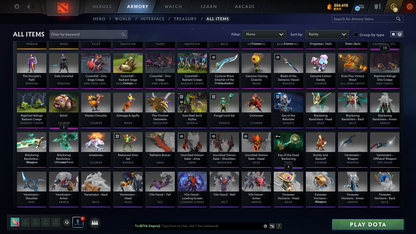 TI9 Incomplete | Arcanas: Sf, Pudge, Rubick, PA (Lvl 3) | Personas: Tiny Majesty of Colossus, PA, AM | Overgrown Empire Terrain | 54 Immortals | Fully Stacked Account | 11.9k Behavior Score | Mainpool | Fast Que