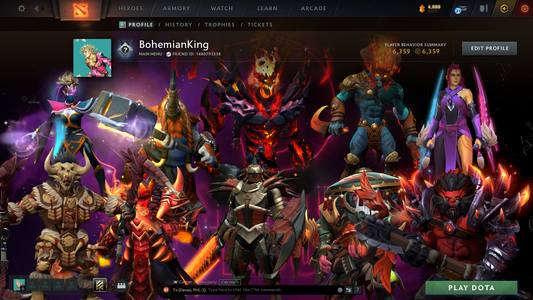 Guardian IV | Behavior Score: 6359 | Shadow Fiend Arcana | Antimage Persona | Immortals Inside | Sets Inside | Fast Que | Full Access | Old Account