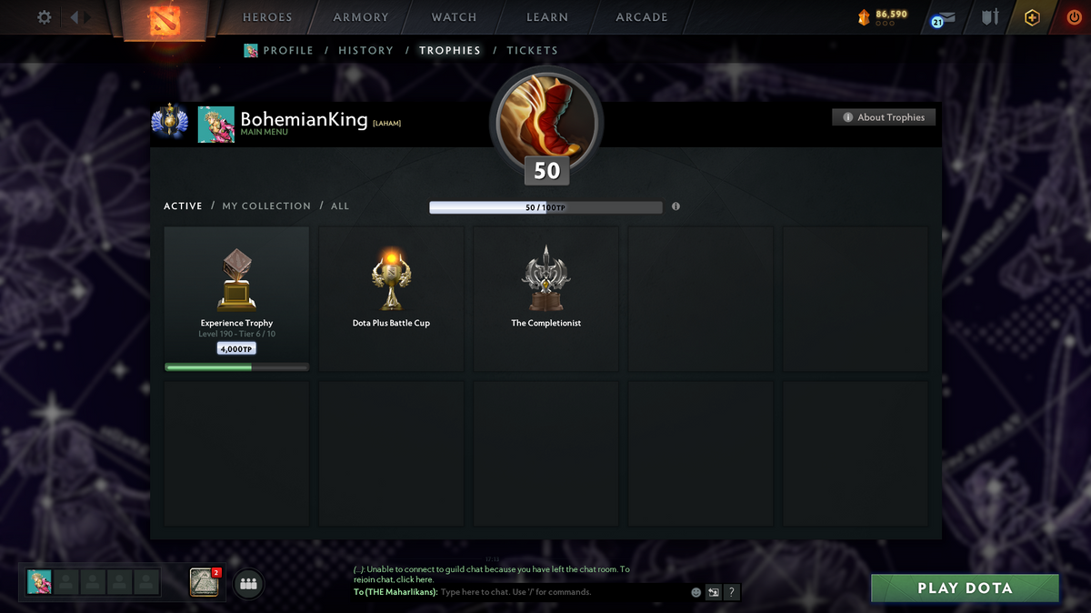 Divine I | MMR: 4750 | Behavior: 8324 | Immortals & Sets Inside | Trophy Level 50 | 2017 Account | 1300 Matches | 1300 Hours | Quick Find Game | 1-2 Min Queue | Perfect for Main