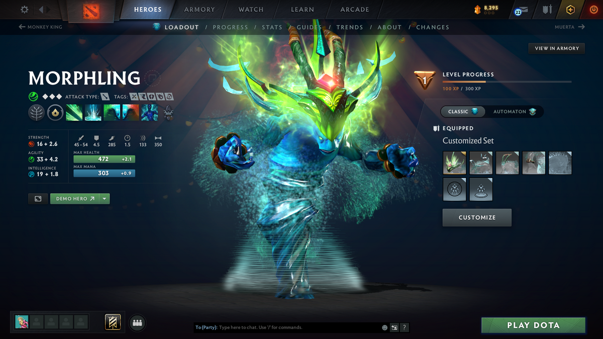 Ancient IV | MMR: 4286 | Behavior: 9194 | Monkey King & Techies Arcana | Anti-Mage Persona | Sven Shattered Sword | Many Immortals Inside | Mainpool | 8,295 Shards | 1300+ Hours | 971 Matches | 2025 Account | Quick Find Game |