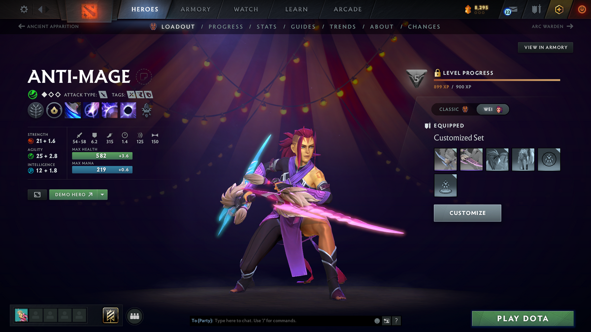 Ancient IV | MMR: 4286 | Behavior: 9194 | Monkey King & Techies Arcana | Anti-Mage Persona | Sven Shattered Sword | Many Immortals Inside | Mainpool | 8,295 Shards | 1300+ Hours | 971 Matches | 2025 Account | Quick Find Game |