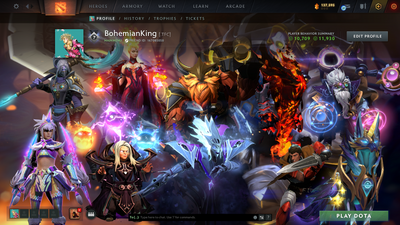 Ancient | Behavior: 11930 | Shaker & Spectre Arcana | Nemestice Items | Dark Artistry Invoker | Dragon Knight, Anti-Mage & Phantom Assassin Persona | Many Immortals | Extremely Loaded Inventory | $500+ Inventory Value