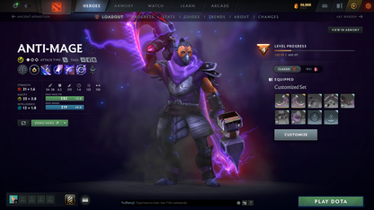 Immortal | 5855 | Behavior Score: 10017 | Vengeful Spirit Arcana | Pudge Persona | Many Immortals | Mainpool Account | 800 Hours | 2022 Account