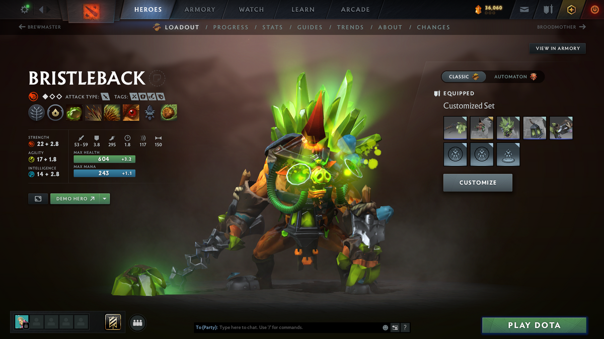 Immortal | 5855 | Behavior Score: 10017 | Vengeful Spirit Arcana | Pudge Persona | Many Immortals | Mainpool Account | 800 Hours | 2022 Account