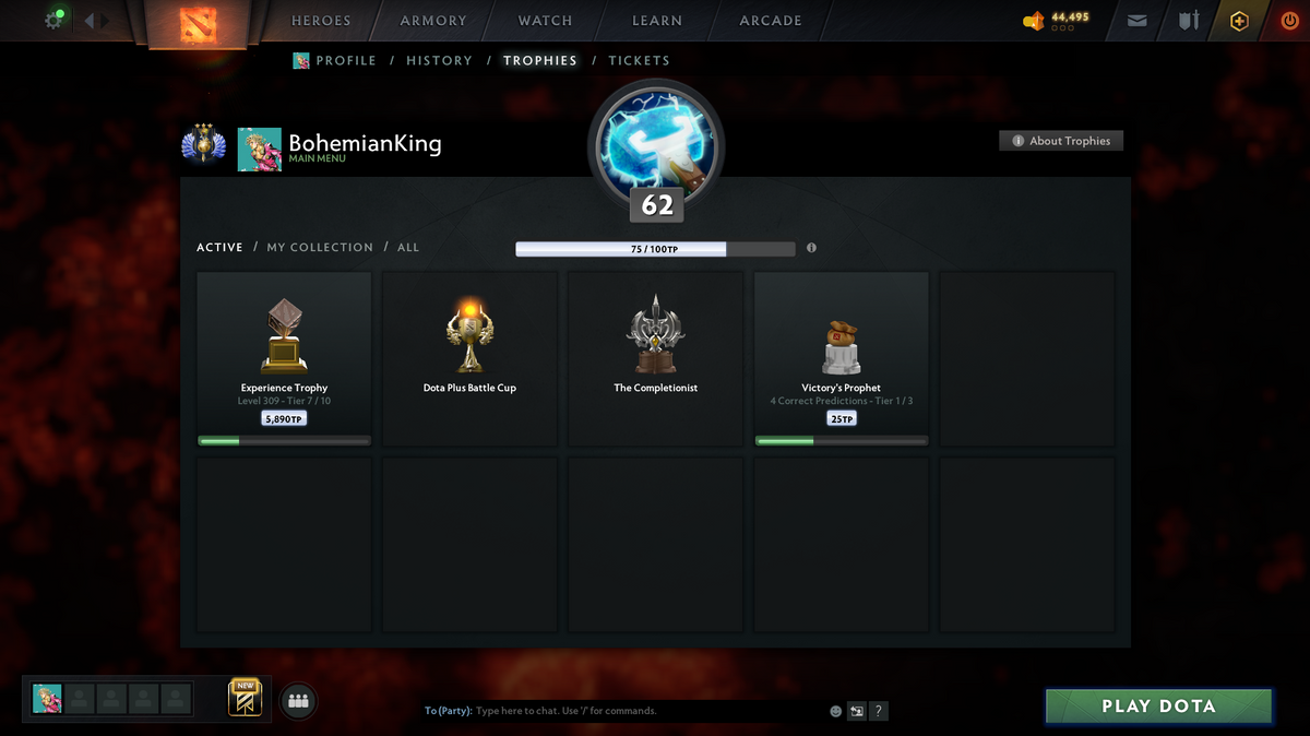 Divine III | MMR: 4891 | Behavior Score: 12000 | Ogre Magi & Shadowfiend Arcana | Many Immortals | 10th Anniversary | Mainpool | 3000 Hours | Old Account | 1-2 Min Que Time | Full Access