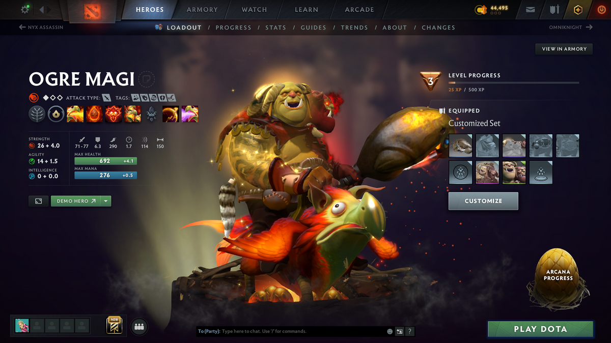 Divine III | MMR: 4891 | Behavior Score: 12000 | Ogre Magi & Shadowfiend Arcana | Many Immortals | 10th Anniversary | Mainpool | 3000 Hours | Old Account | 1-2 Min Que Time | Full Access