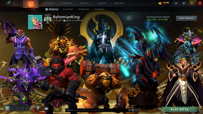Archon IV | MMR: 2819 | Behavior Score: 9700 | Phantom Assassin Arcana | Immortals Inside | 600 Hours | Trophy Level 37 | Quick Que | 1-2 Minutes | Full Access