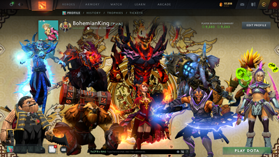 Legend I | MMR: 2977 | Behavior Score: 9583 | Shadowfiend Arcana | Many Immortals | Pudge and Antimage Persona | Ringmaster Announcer | Quick Que | 500 Hours | Old Account | Full Access