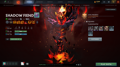 Legend I | MMR: 2977 | Behavior Score: 9583 | Shadowfiend Arcana | Many Immortals | Pudge and Antimage Persona | Ringmaster Announcer | Quick Que | 500 Hours | Old Account | Full Access