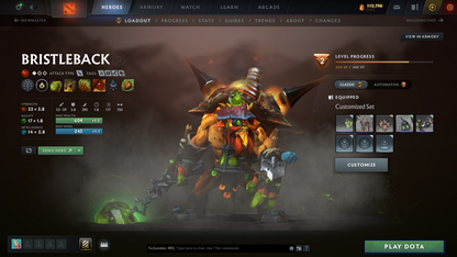 Divine IV | MMR: 5253 | Behavior Score: 11631 | 3 Arcanas: Terrorblade, Pudge, Shadowfiend | Mirana, Pudge Persona | Many Many Immortals | Mainpool | 105 Trophy Level | 10th Anniversary | Full Access