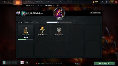 Ancient V | MMR: 4575 | Behavior Score: 10993 | Terrorblade Arcana | Many Immortals | Antimage Persona | Mainpool | Trophy Level: 47 | Old Account | Quick Que