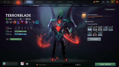 Ancient V | MMR: 4575 | Behavior Score: 10993 | Terrorblade Arcana | Many Immortals | Antimage Persona | Mainpool | Trophy Level: 47 | Old Account | Quick Que
