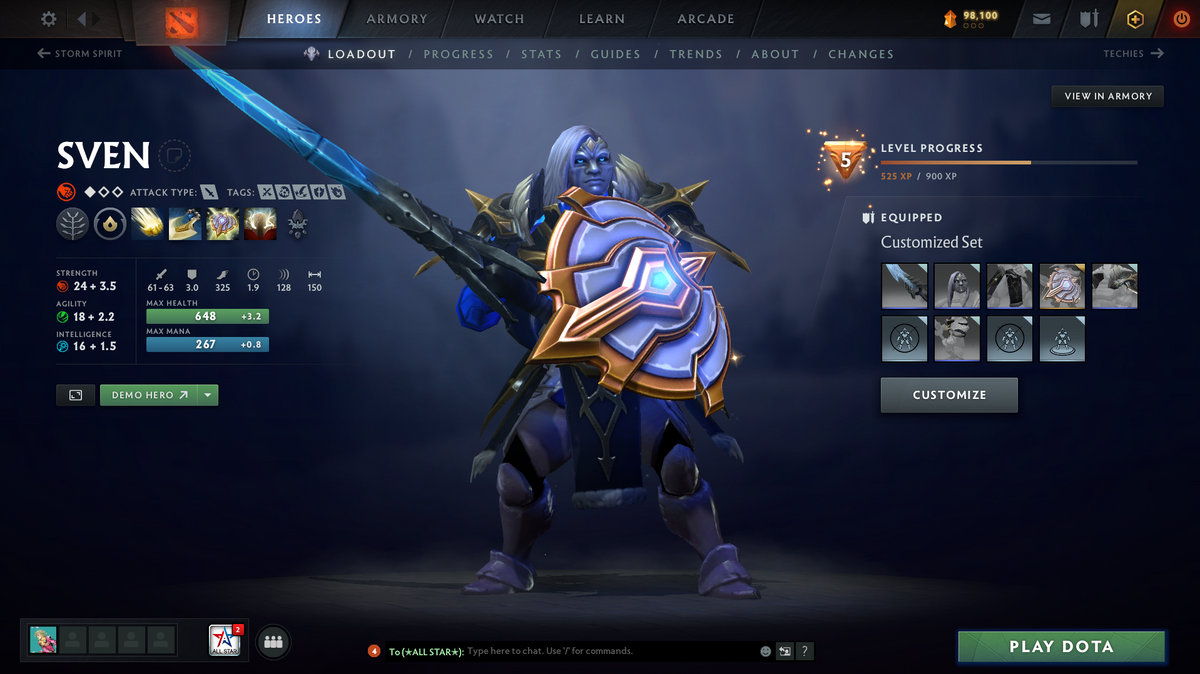 Ancient V | MMR: 4575 | Behavior Score: 10993 | Terrorblade Arcana | Many Immortals | Antimage Persona | Mainpool | Trophy Level: 47 | Old Account | Quick Que