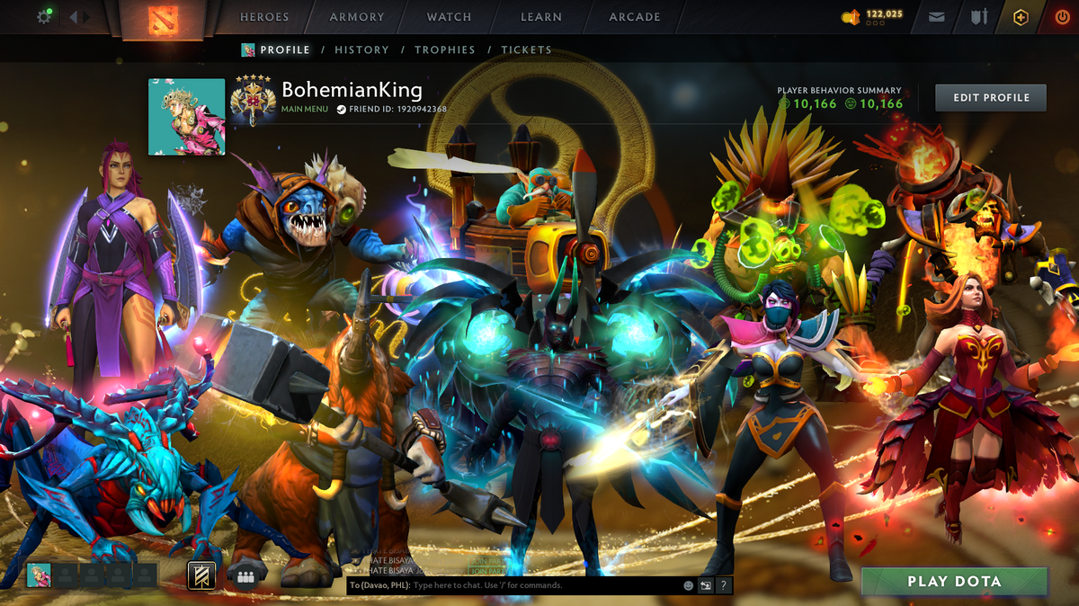Legend V | MMR: 3658 | Behavior Score: 10166 | Many Immortals Inside | Mainpool Account | Que Time 1-3 Minutes | Global | Many Sets Inside | Full Access | 1000 Hours | Antimage Persona