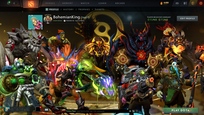 Legend IV | MMR: 3589 | Behavior Score: 7965 | Many Immortals Inside | 430 Hours | 1-3 Min Avg Que Time | Many Sets Inside | Old Account | Full Access | Calibrated