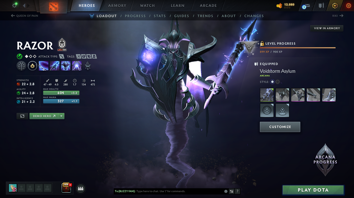 Battlepass TI11 | Legend | Behavior Score: 10401 | Faceless, Razor, Crystal Maiden, Lina, Pudge, Legion Arcana | Primal, Mirana, Antimage, Phantom As, Crystal Persona | Many Immortals | Many Cache Sets | Extremely High Value Account