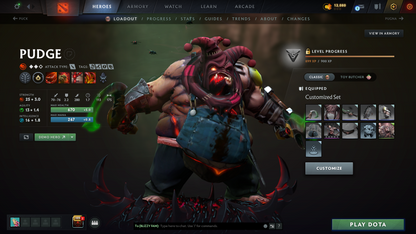 Battlepass TI11 | Legend | Behavior Score: 10401 | Faceless, Razor, Crystal Maiden, Lina, Pudge, Legion Arcana | Primal, Mirana, Antimage, Phantom As, Crystal Persona | Many Immortals | Many Cache Sets | Extremely High Value Account