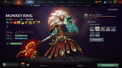 Battlepass TI11 | Legend | Behavior Score: 10401 | Faceless, Razor, Crystal Maiden, Lina, Pudge, Legion Arcana | Primal, Mirana, Antimage, Phantom As, Crystal Persona | Many Immortals | Many Cache Sets | Extremely High Value Account