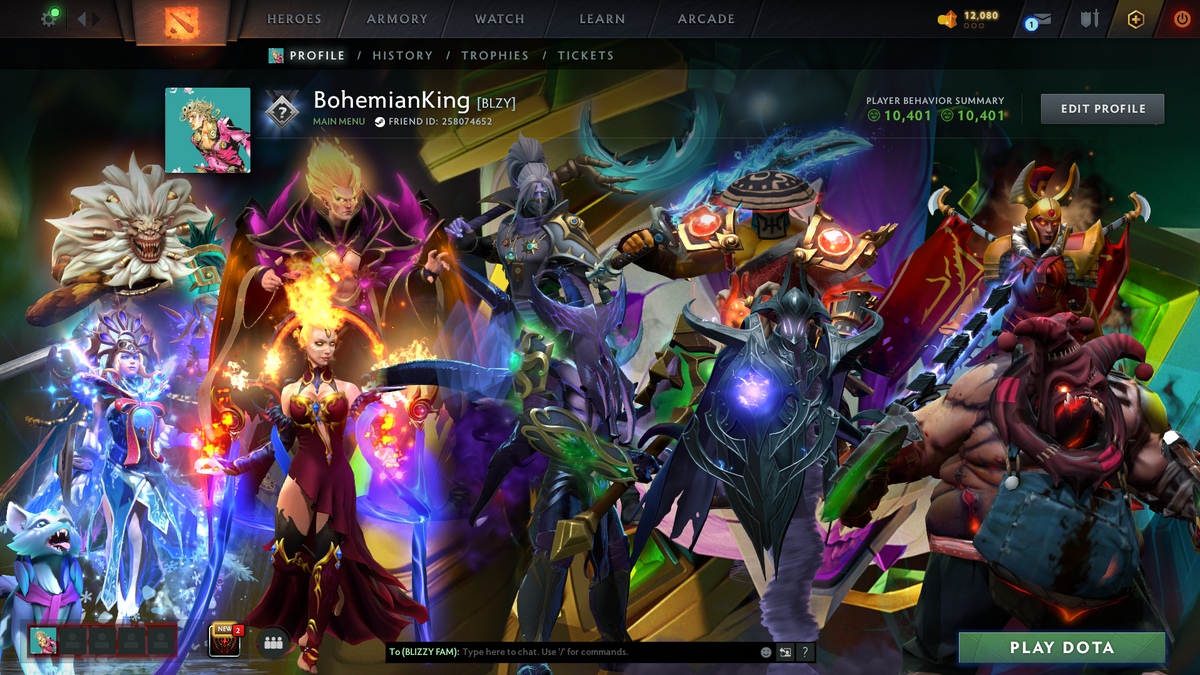Battlepass TI11 | Legend | Behavior Score: 10401 | Faceless, Razor, Crystal Maiden, Lina, Pudge, Legion Arcana | Primal, Mirana, Antimage, Phantom As, Crystal Persona | Many Immortals | Many Cache Sets | Extremely High Value Account