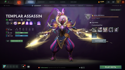 Immortal | 5814 | Behavior Score: 11153 | Juggernaut & Lina Arcana | Invoker, Antimage Persona | Many Many Immortals | Mainpool | Full Access | Super Quick Que | Old Account | Trophy level 61
