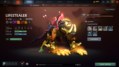 Immortal | 5814 | Behavior Score: 11153 | Juggernaut & Lina Arcana | Invoker, Antimage Persona | Many Many Immortals | Mainpool | Full Access | Super Quick Que | Old Account | Trophy level 61