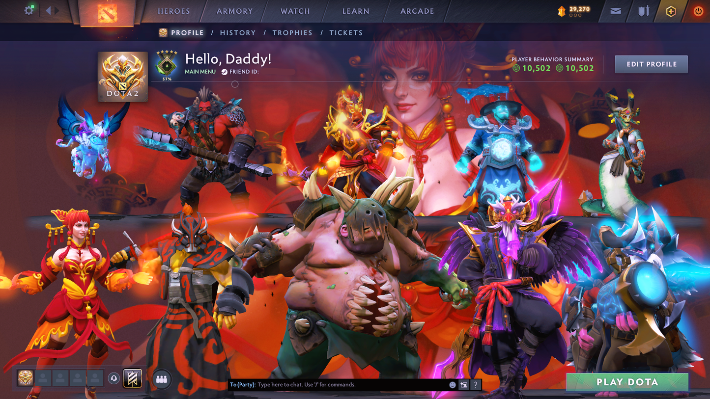 Herald V | MMR 704 | Behavior 10502 | Mainpool | Fast Queue | Stacked with Immortals + Many Sets!!!